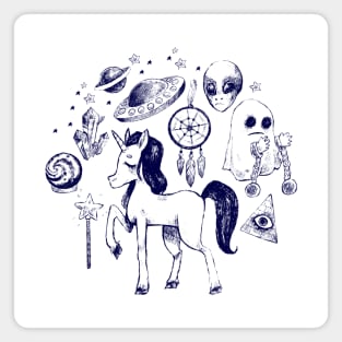 Mystical creatures collection Magnet